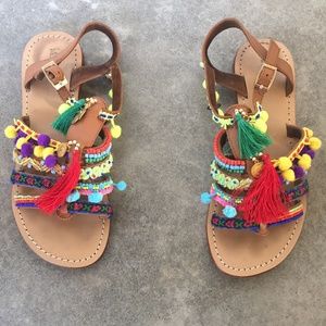 Fun colorful sandals